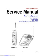 Panasonic KX-TC1035BXW Service Manual