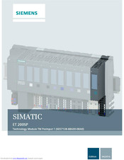 Siemens SIMATIC ET 200SP Manual