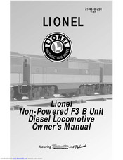 Lionel 2343c Non-Powered F3 B Unit Owner's Manual