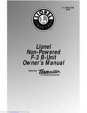 Lionel 2343c Non-PoweredF-3 B-Unit Owner's Manual