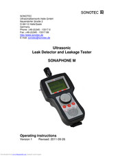 Sonotec SONAPHONE M Operating Instructions Manual