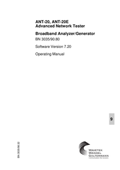 Wavetek ANT-20E Operating Manual