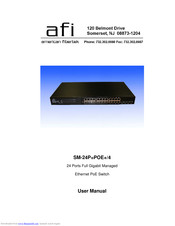 American Fibertek SM-24P-POE Plus 4 User Manual