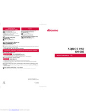 Docomo SH-08E Instruction Manual