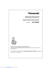 Panasonic KX-TGH220 Operating Instructions Manual