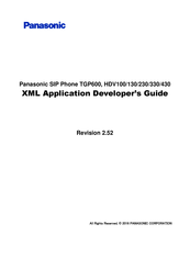 Panasonic TGP600 Developer's Manual
