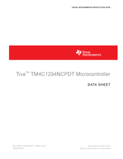 Texas Instruments TM4C1294NCPDT Datasheet