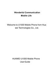 Huawei U1000 Manual