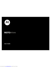 Motorola XT318 User Manual
