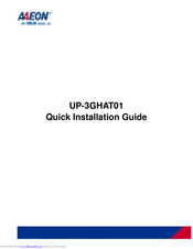 Aaeon UP-3GHAT01 Quick Installation Manual