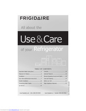 Frigidaire FFTR1821QS5A Use & Care Manual