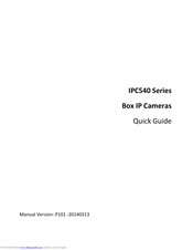 Zhejiang Uniview Technologies IPC540 Series Quick Manual
