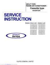 Fujitsu AUXG30LRLB Service Instruction