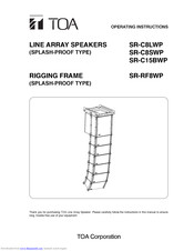 Toa SR-RF8WP Operating Instructions Manual