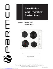 Parmco HX-1-6W-4E Installation And Operating Instructions Manual