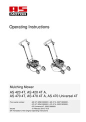 AS MOTOR AS 420 4T A Operating Instructions Manual