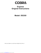 Cobra DG350 Original Instructions Manual