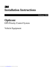 3M Opticom Installation Instructions Manual