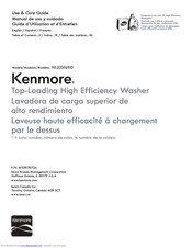 Kenmore 110.22352510 Use & Care Manual