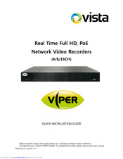 Vista Viper 4 Quick Installation Manual
