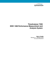 Symmetricom TimeAnalyzer 7500 User Manual