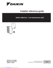 Daikin Altherma ERHQ011-014-016BA Installer's Reference Manual