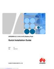 Huawei UPS2000-G-3 kVA Quick Installation Manual
