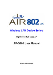 Air 802 AP-G200 User Manual