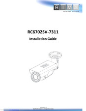 Riva RC6702SV-7311 Installation Manual