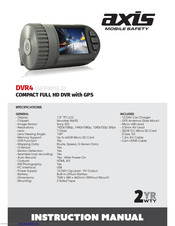 Axis DVR4 series 2 Instruction Manual