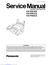 Panasonic KX-FP81BX Service Manual
