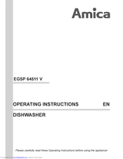 Amica EGSP 64511 V Operating Instructions Manual