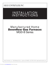 Heat Controller MGD60-E3B Installation Instructions Manual