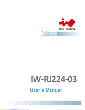 In Win IW-RJ224-03 User Manual