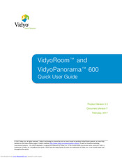 Vidyo vidyoroom Quick User Manual
