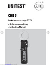 Unitest CHB 5 Instruction Manual