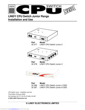 Lindy 32 277 Installation And Use Manual
