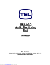 TSL MPA1-BD Handbook