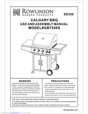 Rowlinson GB7540S User And Assembly Manual