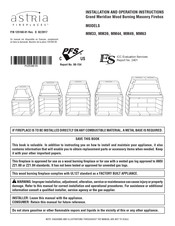 Astria MM44 Installation And Operation Instructions Manual