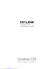 TP-Link Pharos CPE210 Installation Manual