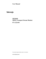Tektronix MTM400 User Manual