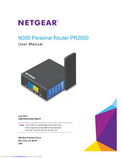 NETGEAR PR2000 User Manual