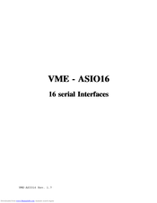 ESD VME - ASIO16 Manual