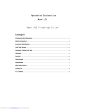 Smart Pal G1 Operation Instruction Manual