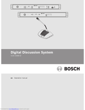 Bosch CCS 1000 D Operation Manual