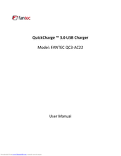 Fantec QuickCharge QC3-AC22 User Manual