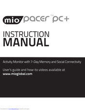 Mio Pacer PC+ Instruction Manual