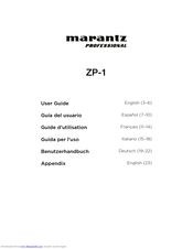 Marantz ZP-1 User Manual