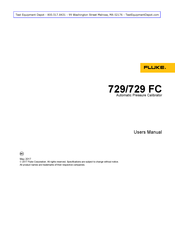 Fluke 729 FC User Manual
